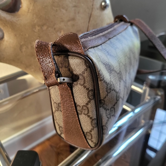 GUCCI GG Canvas Web Sherry Line Shoulder Bag - Picture 5 of 11